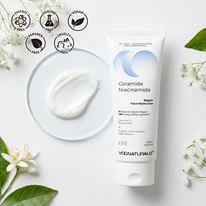 Crème Hydratante Visage Marque Blanche Double Réparation à la Céramide, Niacinamide et <span class=keywords><strong>Eau</strong></span> <span class=keywords><strong>Thermale</strong></span> Prébiotique - Product Image 3