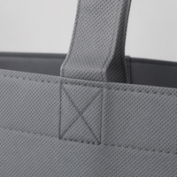 Sacs fourre-tout écologiques pliables à bandoulière avec longue poignée, en non-tissé, recyclables, haute résistance, pour le voyage, faible MOQ