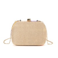 Pochette polyvalente de plage en tricot ajouré à motif floral, style pastoral, avec fermeture à chaîne et dragonne en PP tressé, collection Printemps-Été 2026 pour femme