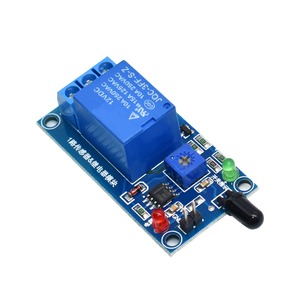 Module de capteur de détection infrarouge 1 canal 12V, module de relais de capteur d'alarme incendie - Product Image 4