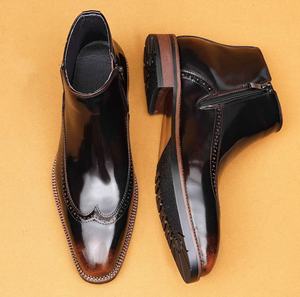 Mocasines Oxford de Cuero para Hombre, Cómodos, Antideslizantes, Transpirables, Ligeros, Casuales, para Oficina, Impermeables, con Diseño Floral - Product Image 5