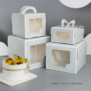 Коробка для торта премиум-класса, упаковка, коробка для торта с окном, для презентации ваших восхитимых угощений в стиле бенто, коробка для торта