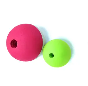 单色泡沫EVA玩具球垫，轴向泡沫橡胶垫中间有孔
