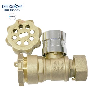 Bmag Lưu lượng nước hướng hiển thị Bestway bằng sáng chế tùy chỉnh từ khóa Brass bóng van nước van khóa van - Product Image 2