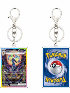 PTCG Baokemeng English SV8a-Moon <span class=keywords><strong>Ibrahim</strong></span> Portachiavi in Acrilico Personalizzabile con Sfera Poke Animata Giapponese, Ciondolo per Borsa, Regalo - Product Image 2
