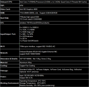 Máy Tính Để Bàn Minipc Lõi Tứ 8 Lõi I7 4700HQ Nhà Sản Xuất Máy Tính Mini <span class=keywords><strong>RAM</strong></span> 8GB <span class=keywords><strong>RAM</strong></span> 8GB Màn Hình Kép Cho Công Sở Trường Học - Product Image 6