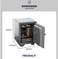 Caja Fuerte de Seguridad Resistente al Fuego Safewell FP0402E de 39L, Caja de Seguridad Digital de Acero para Documentos y Efectivo