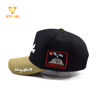 Gorra de Béisbol Unisex 100% Algodón, con Logotipo Bordado a Mano Personalizado, Tela Oxford con Cuerda, 5 Paneles, Dos Colores, Diseño de Puntos/Argyle