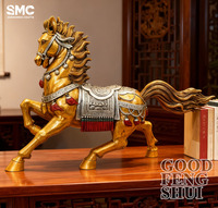 SMC Elegante Langlebige Handgefertigte Maßgeschneiderte Künstlerische Harz-Skulptur Chinesisches Pferd 3D Unregelmäßige Form Personalisiertes Sammlerstück Geschenk