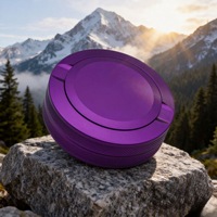 Tapa de Aluminio MDF Mecanizada por CNC Personalizada para Contenedor de Snus, Bolsa Táctica de 3 Capas, Impermeable, a Prueba de Olores de Tabaco sin Humo