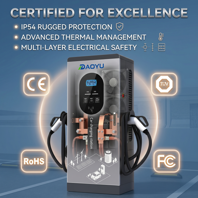 Professional 800*800 160kW DC EV Fast Charger Station Dual Connector OCPP Smart Billing EVSE for Commercial Charging Business
