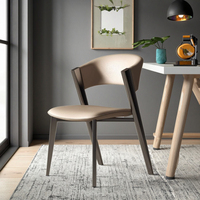 Chaise de salle à manger contemporaine en métal