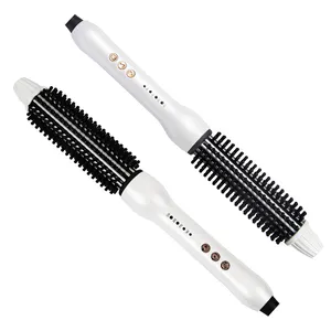 dual PTC fast heating optional size led display curling comb newest arrival tourmaline ceramic curl hair brush hair curler comb