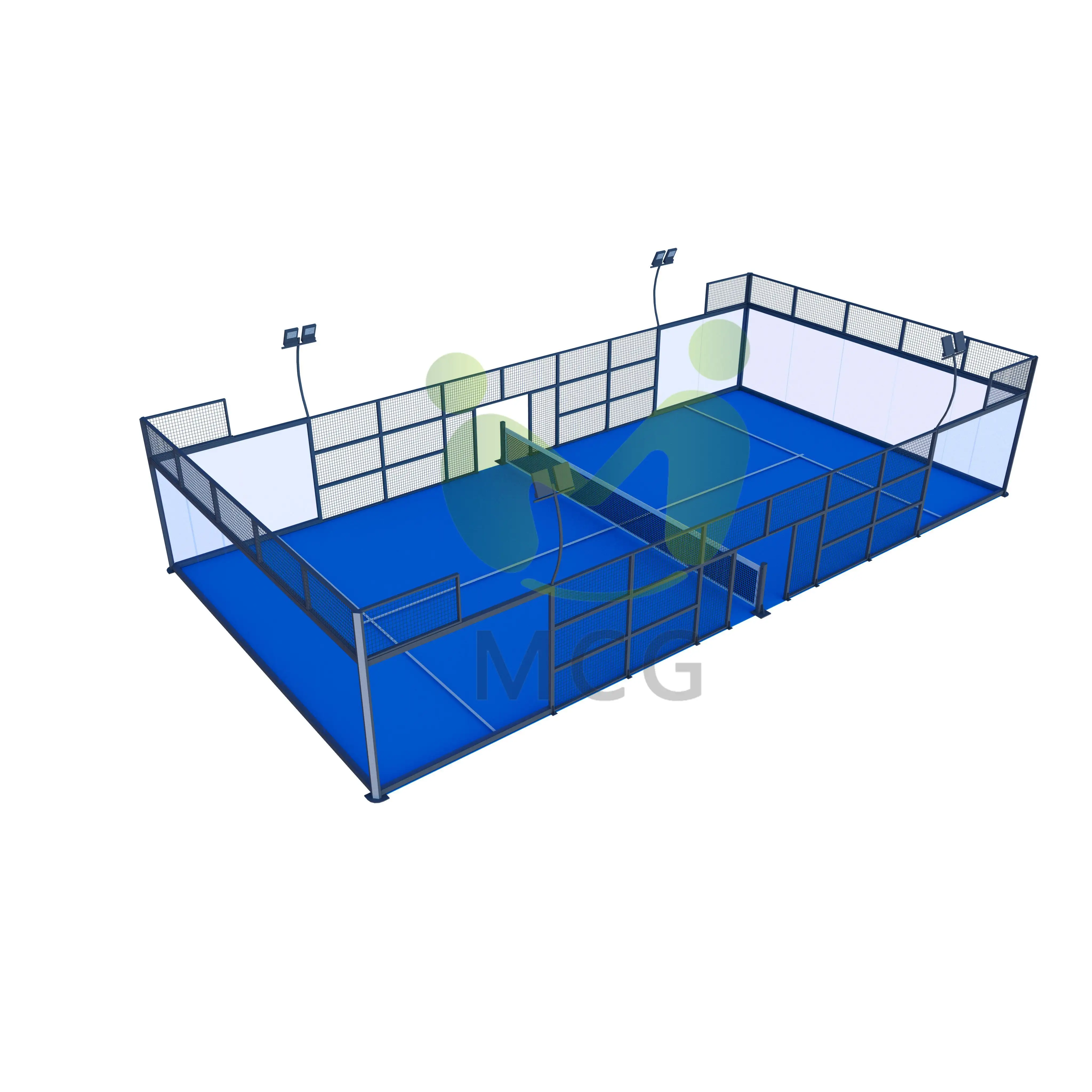 Court de padel extérieur intérieur système de plancher panoramique tennis équipement de court de sport court de paddle