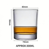 Verre à whisky rond classique et épais, verre à whisky commémoratif vintage, verre à spiritueux pour bar, restaurant, fête