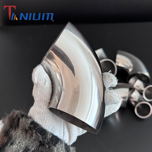 <span class=keywords><strong>Gr2</strong></span> Titan ống xả 60/63/70/76/80-152.4mm Titan uốn cong 90 độ Titan khuỷu tay - Product Image 1