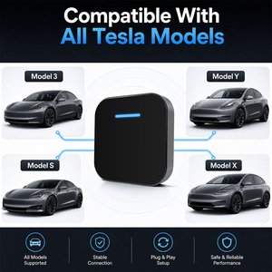 Boîtier de voiture sans fil RhythmWireless, compatible CarPlay et Android Auto, téléchargement d'applications, navigation en ligne 4G eSIM pour Tesla - Product Image 5