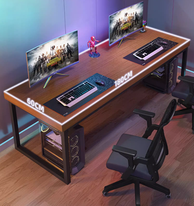 Fabrik-Großhandel Einfacher Schreib- und Lerntisch 1,8m Lange Tischplatte <span class=keywords><strong>2</strong></span>-Personen-Position Gaming-Schreibtisch Massivholz Großer Computertisch - Product Image 4