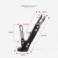 Support de pied pour moto Support latéral réglable Support latéral réglable Support de stationnement pour moto Véhicule électrique