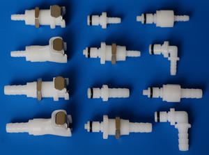 Raccord rapide mâle en plastique à valve droite 1/4" 5/16" 3/8" avec insert pour raccord rapide à cannelure pour tuyau - Product Image 5