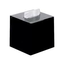 Boîte <span class=keywords><strong>à</strong></span> mouchoirs en céramique <span class=keywords><strong>carrée</strong></span> noire en gros - Product Image 2