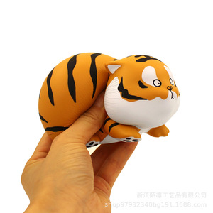 Pu Foam Tiger Fidget Toy Slow <b>Rebound</b> Stress Relief Cute Decor Gift For Kids 5-7 Years Unisex - Product Image 5