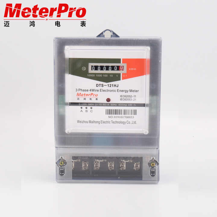 High Accuracy 3 Phase 4 Wire Digital Kwh Meter - Wenzhou Factory