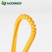 Marcadores de Cable Termocontraíbles de PVC Serie EC-1 220V con Números/Alfabeto Claros, Diámetro de 3.2-4mm, Accesorios para Cables Ecológicos