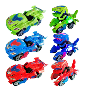 Voiture de dinosaure pour enfants, jouet se transformant en dinosaure B/O, avec musique légère - Product Image 2