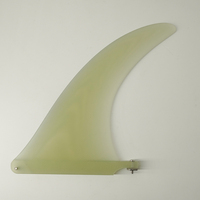 Aileron de surf CNC haute performance, logo OEM personnalisé, 8 pouces, aileron simple, fabrication CNC, pour longboard