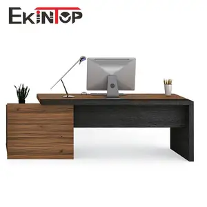 Ekintop High Quality Modern Solid Teak Wood Desk Pictures Of Wooden Computer Desk