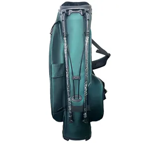 2023 nouveau design oem logo personnalisé sacs de golf étanches en cuir PU bleu léger sacs de support de golf