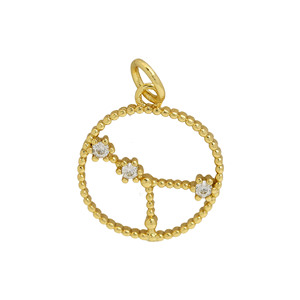 Moda astrologia stella ciondolo zodiaco moneta rotonda <span class=keywords><strong>oroscopo</strong></span> collana bracciale gioielli per fare accessori forniture - Product Image 5