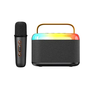 RGB LED aydınlatma Mic ile akıllı Karaoke hoparlörü taşınabilir Bluetooth/WiFi/USB aktif Y3 hoparlörler