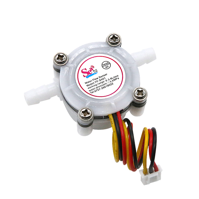 0.3-6L/min Turbine flow meter Water flow sensor Hall Flow meter YF-S401 for Filter Machines