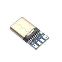24핀 전자식 충전 커넥터 USB 타입 C 수 커넥터