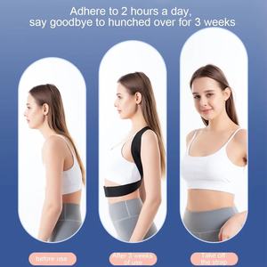 Cinturón Corrector Inteligente con Sensor, Ortesis <span class=keywords><strong>Invisible</strong></span> con Recordatorio de Vibración, Soporte Lumbar de Nailon y Spandex Suave para Adultos - Product Image 4