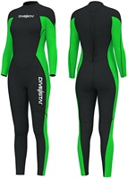 DIVESTAR pakaian selam Neoprene 3mm 5mm, pakaian basah ritsleting seluruh tubuh untuk menyelam Snorkeling berselancar berenang di air dingin