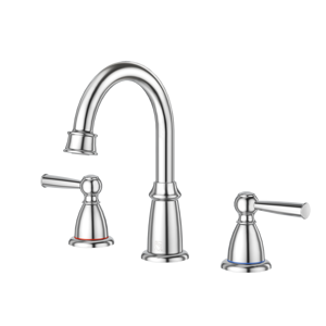 ก๊อกน้ำห้องน้ำสแตนเลสแบบ 3 รู รุ่นใหม่ ดีไซน์ทันสมัย น้ำร้อนน้ำเย็น - Product Image 2