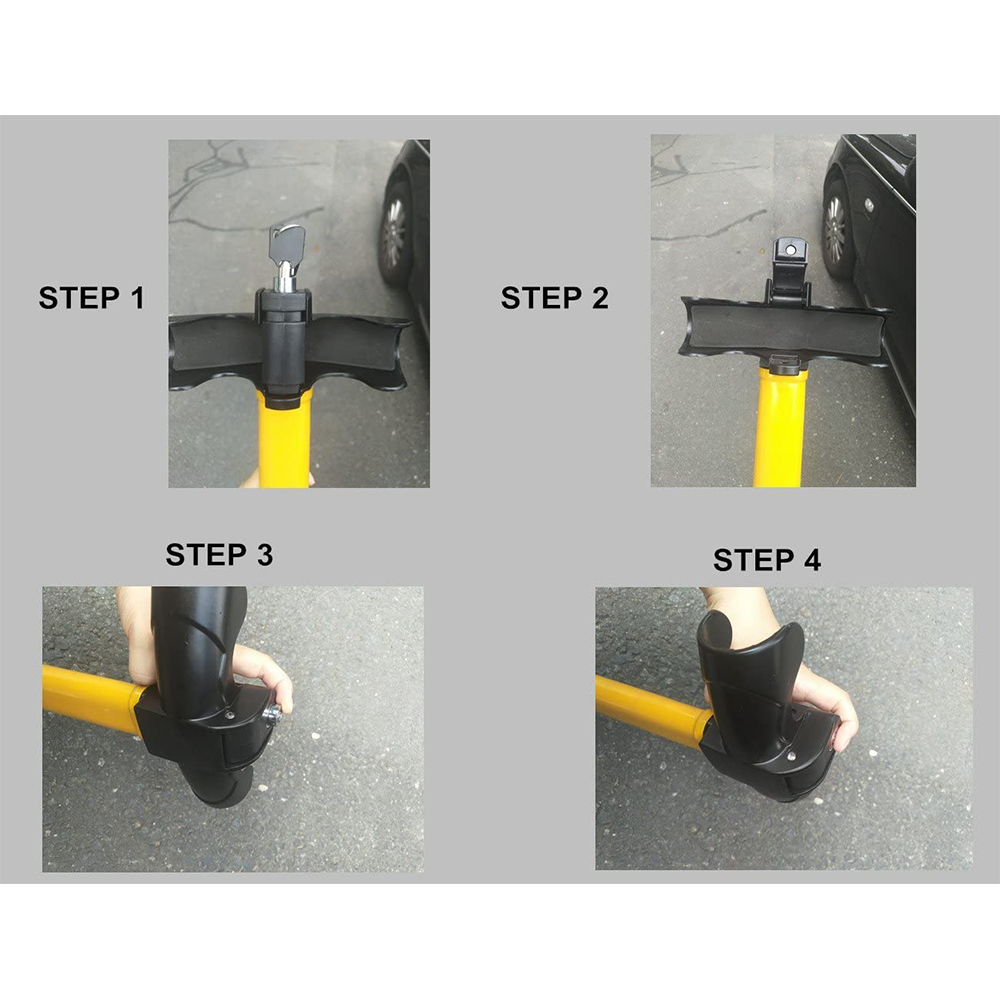 Wholesale Universal Steel Auto Anti-Theft Security Rotary T Shape Car Steering Wheel Lock - RATO Bra