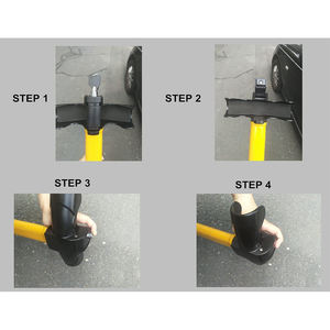 Großhandel Universelles Stahl-Auto-Diebstahlschutz-Schloss Rotierendes <span class=keywords><strong>T</strong></span>-förmiges Lenkradschloss - Product Image 6