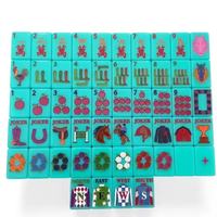 Nouveau thème 2026 : Mahjong de golf américain moderne, motif Big Ben Rose, bus à deux étages peint à la main, portable, en stock