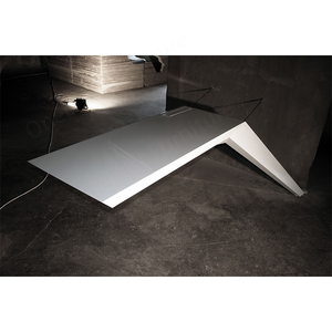Muestra gratis montado en la pared instalado piedra blanca trabajo Estudio escritorio moderno mesa de oficina Industrial - Product Image 3