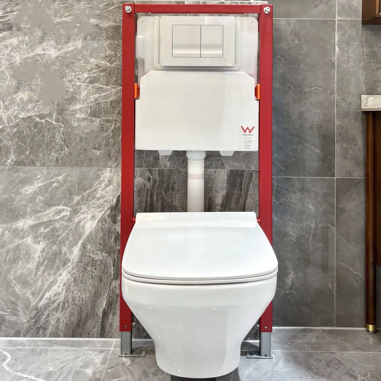CE kare şekli duvara monte sıhhi tesisat su dolap banyo parlak beyaz renk seramik asılı Inodoro duvar asılı tuvalet