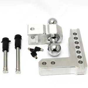 Bola de enganche 50mm Gigante Novedad Remolque Montaje de remolque de doble bola de acero ajustable - Product Image 6