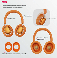 Écouteurs sans fil Airy Max Open-Back Audio ENC Over-Ear en cuir, casque sans fil 2 en 1