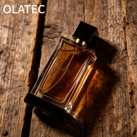Flacon de parfum de luxe 30ml 50ml 100ml pour homme, flacon de parfum moderne de luxe en verre, flacon de parfum rectangulaire, flacons de parfum personnalisés