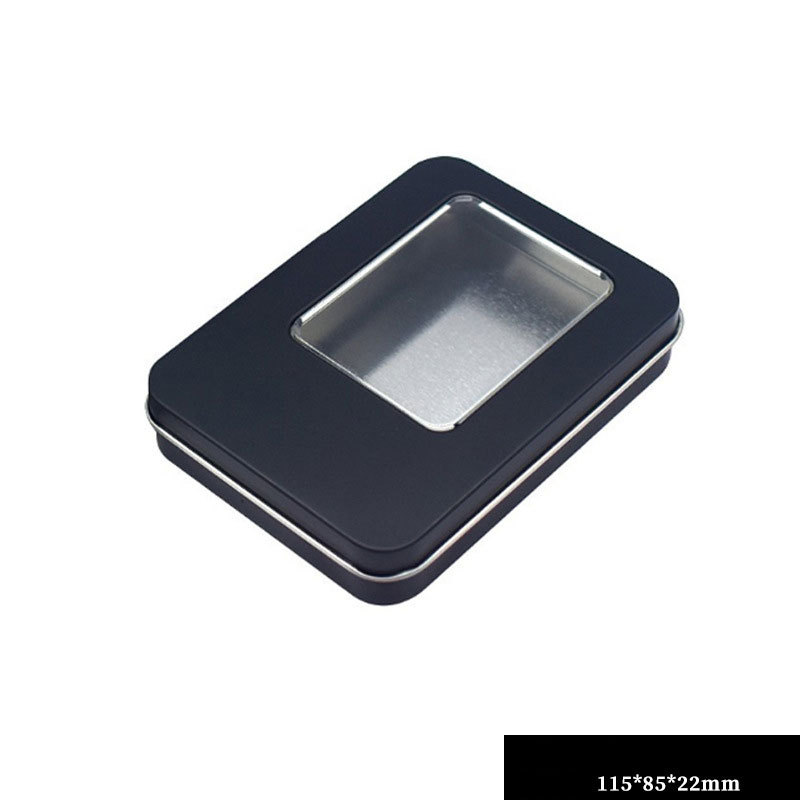 Noir 115x85x22mm avec demi-fenêtre (200 pièces/carton)