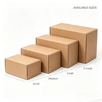 Boîte d'expédition en carton ondulé personnalisée multi-tailles, impression sur mesure, pour l'e-commerce, vente en gros