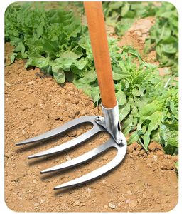 Cultivateur manuel de jardin à 4 dents robuste en acier avec manche, outil de jardinage pour le désherbage, vente en gros Vetex - Product Image 6